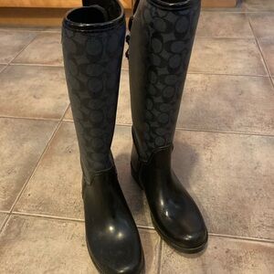 Coach Black Winter & Rain Boots